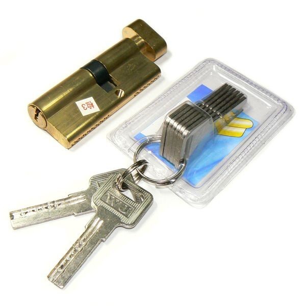 Цилиндр евровертушка 90 мм. 57,5*32,5 латунь