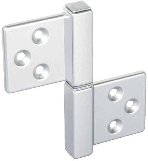 Петля карточная CH-S 85X82 SC с квадратной осью разобранная, Цвет - матовый хром