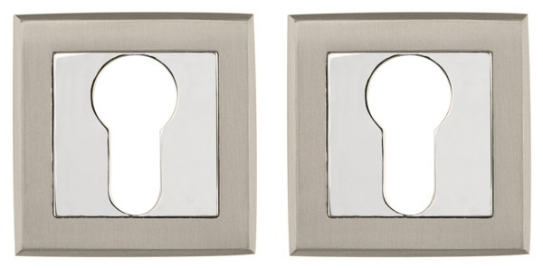 Накладка под Punto (Пунто) цилиндр ET QL SN/CP-3 матовый никель/хром