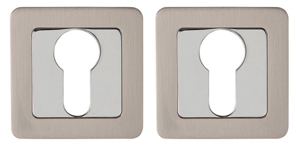 Накладка под Punto (Пунто) цилиндр ET QR SN/CP-3 матовый никель/хром