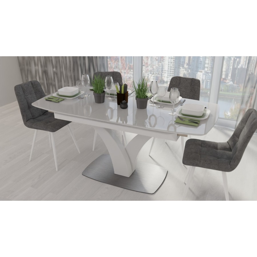 Обеденный стол «Нотр-Дам MODERNE» (Стекло Opti mate) от фабрики AURORA HOME