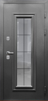 ДМ 11см Протерма 4D Стеклопакет Букле графит/Белая матовая