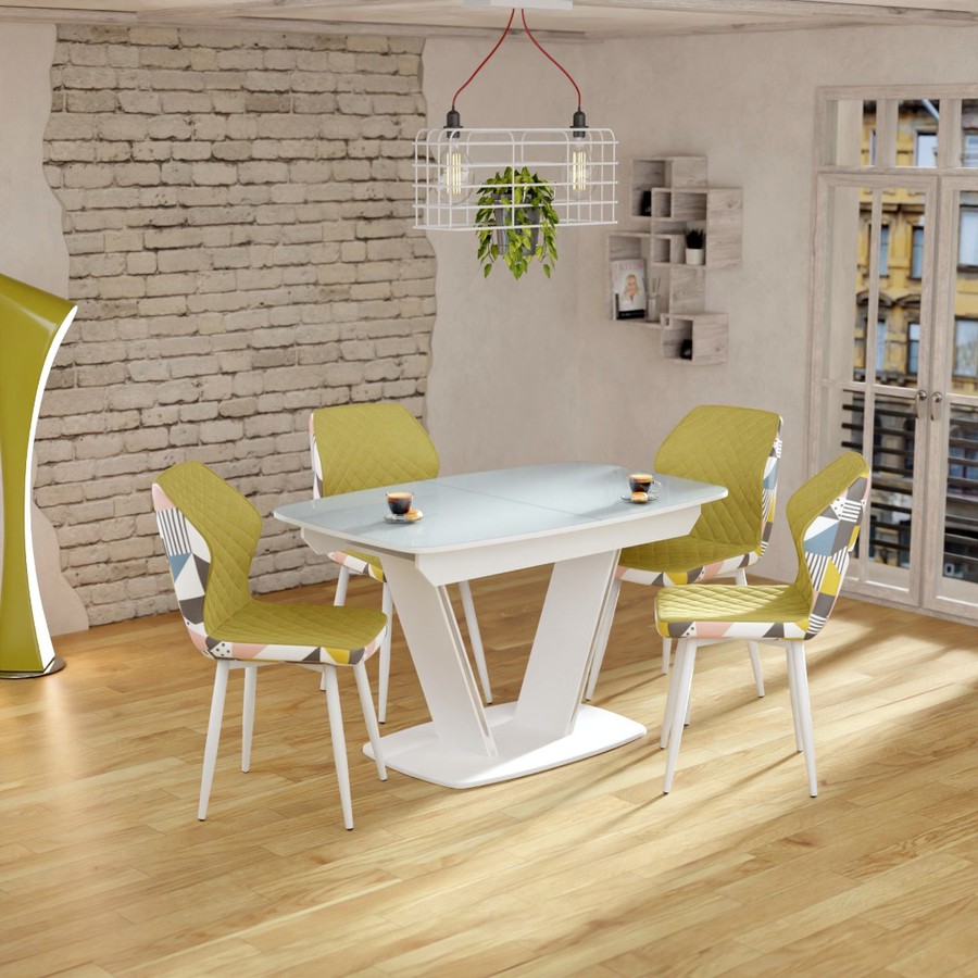 Обеденный стол «Дрезден» (Стекло) от фабрики AURORA HOME