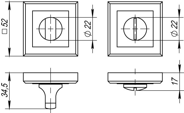 Завертка сантехническая Punto (Пунто) BK6 QL ABG-6 зеленая бронза