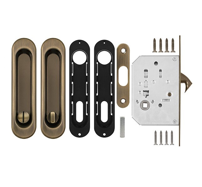 Ручка для раздвижных дверей Soft LINE SL-011 AB 