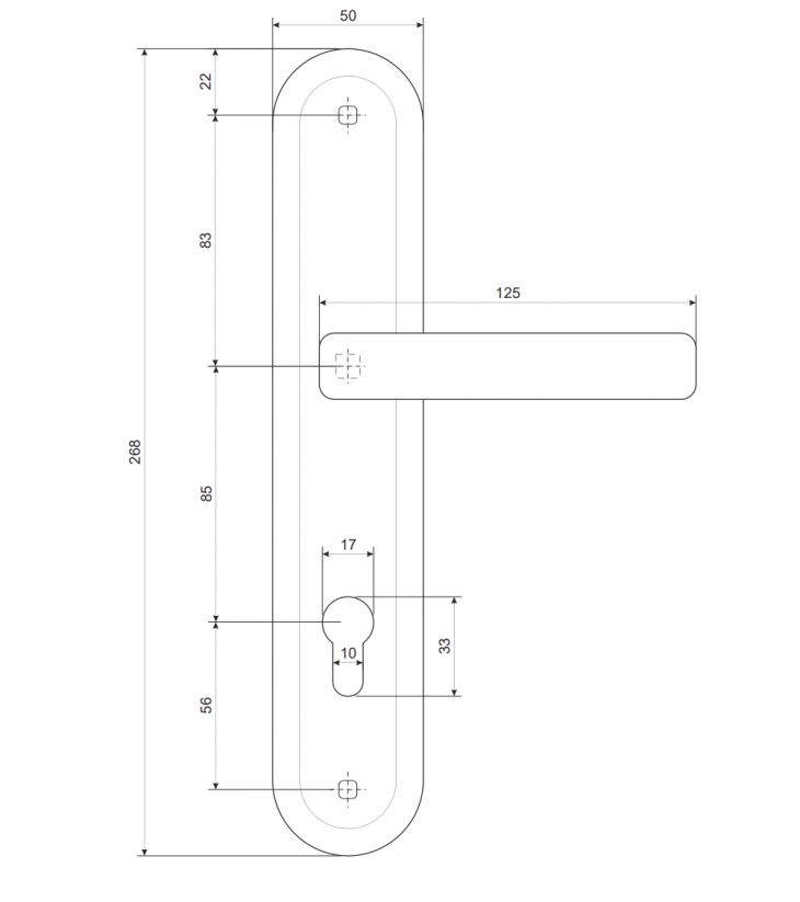 Ручки на планке Apecs HP-85.0423