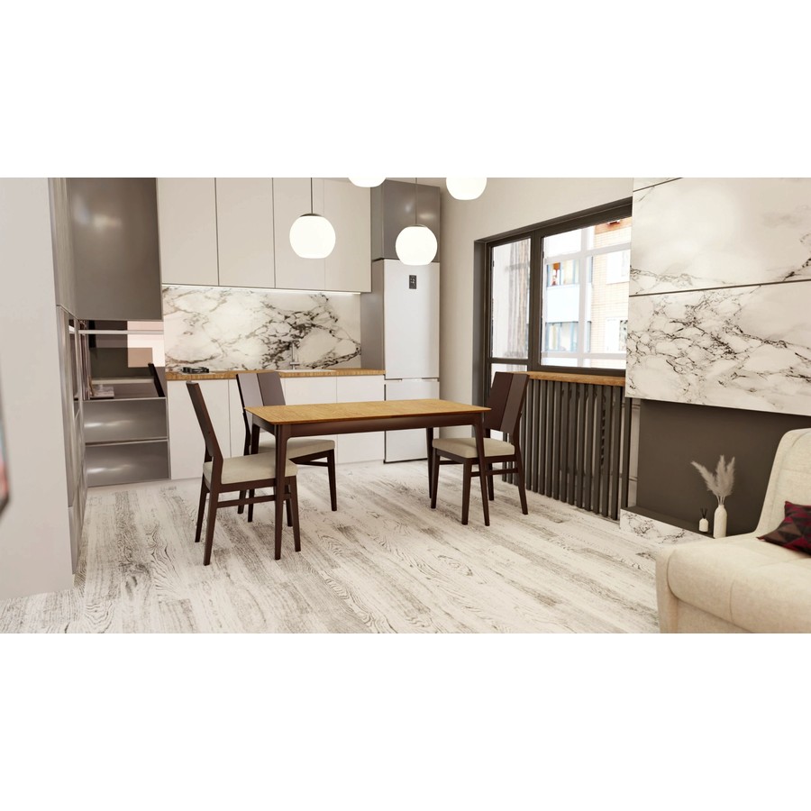 Обеденный стол «Плей» (Шпон дуба, исп. 1) от фабрики AURORA HOME