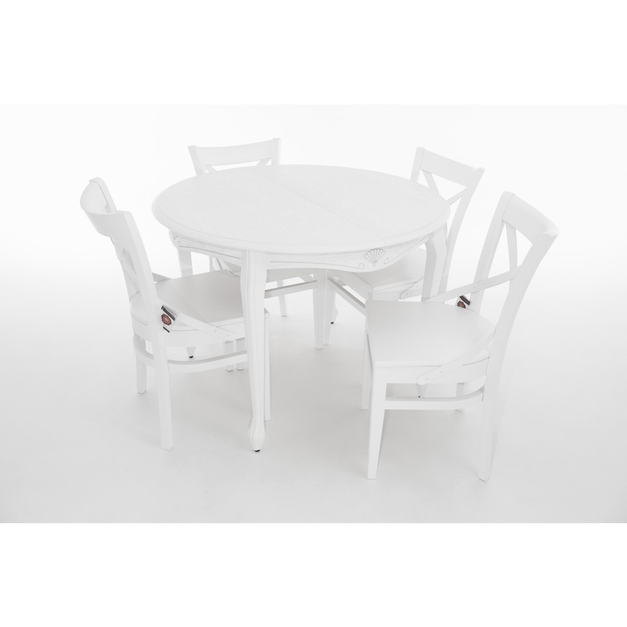 Обеденный стол «Кабриоль Круг» (Исп. 1, патина) от фабрики AURORA HOME