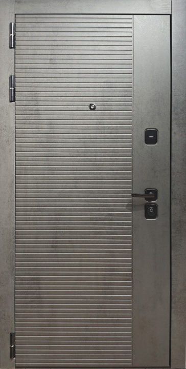 ДМ КАРДИНАЛ NEW ФЛС-603 (БЕЗ СТЕКЛА) Стоун графит/Бетон Светлый