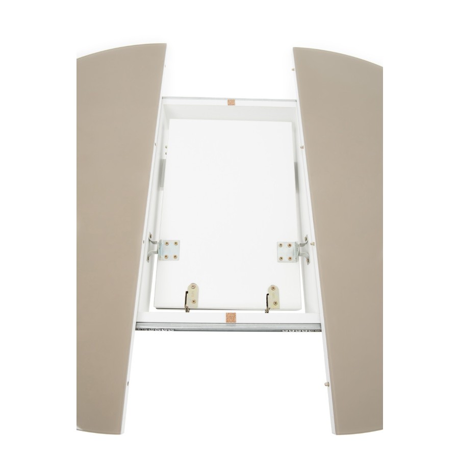 Обеденный стол «Ривьера Круг» (Стекло, опоры дерев.) от фабрики AURORA HOME