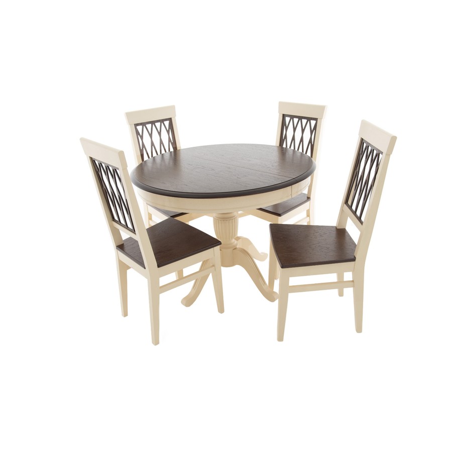 Обеденный стол «Леонардо-1» (Исп. 90, морилка/патина) от фабрики AURORA HOME