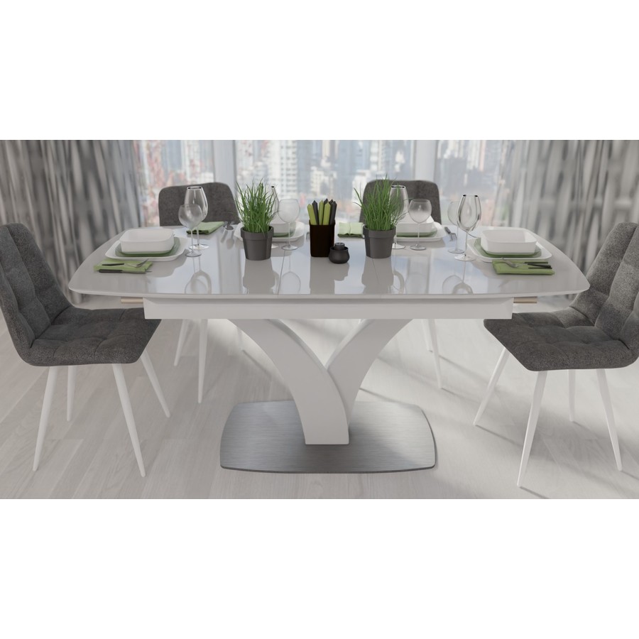 Обеденный стол «Нотр-Дам MODERNE» (Стекло Opti mate) от фабрики AURORA HOME