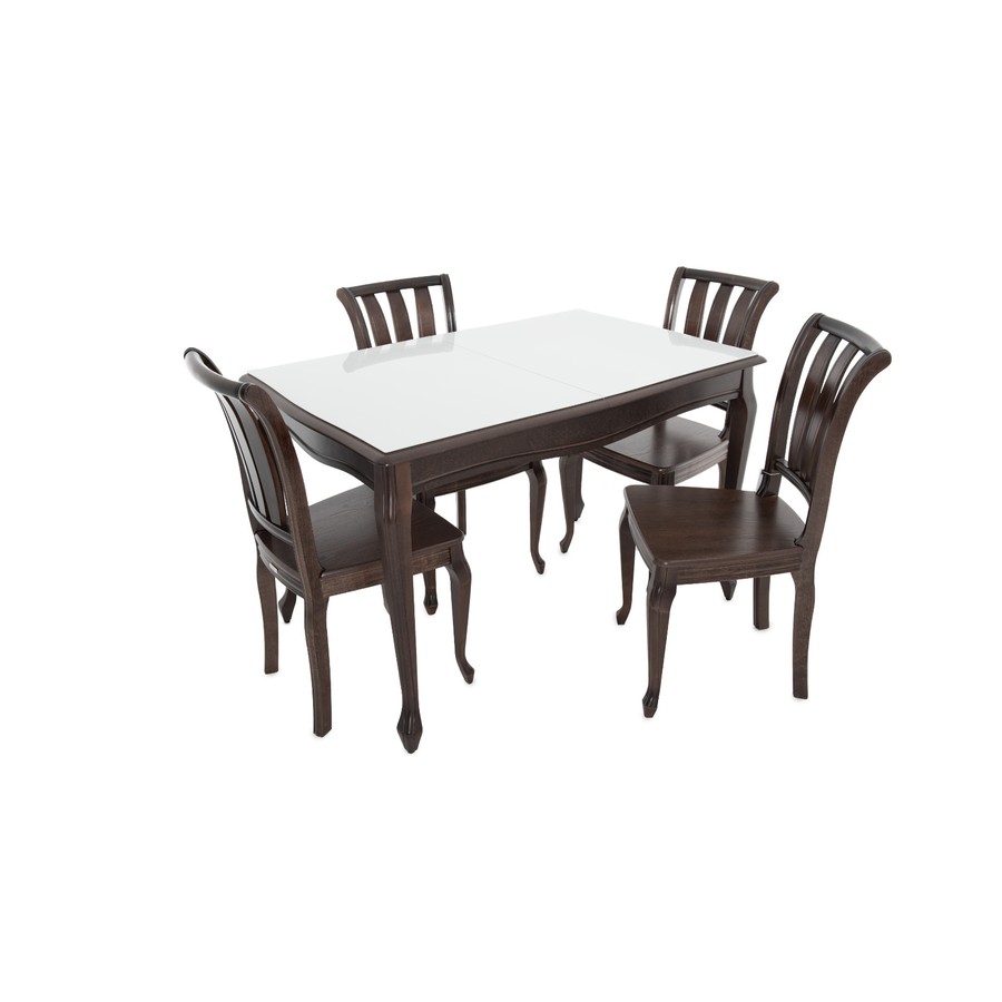 Обеденный стол «Кабриоль Glass» (Стекло Opti) от фабрики AURORA HOME