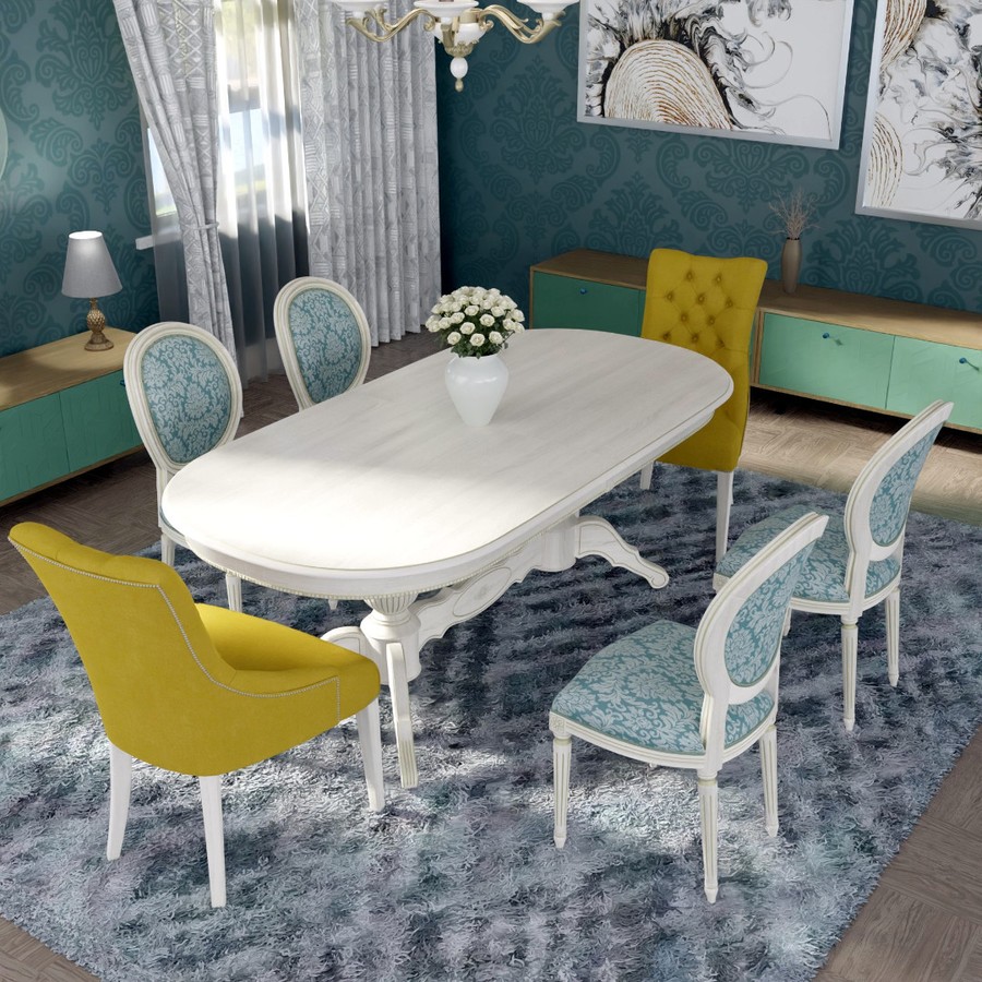 Обеденный стол «Рафаэль» (Патина) от фабрики AURORA HOME