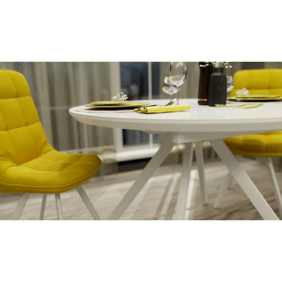 Обеденный стол «Лондон» (Стекло Opti, исп. 1) от фабрики AURORA HOME