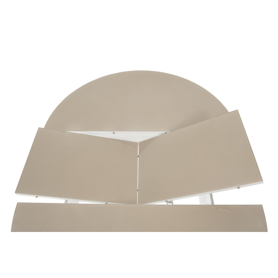 Обеденный стол «Ривьера Круг» (Стекло, опоры дерев.) от фабрики AURORA HOME