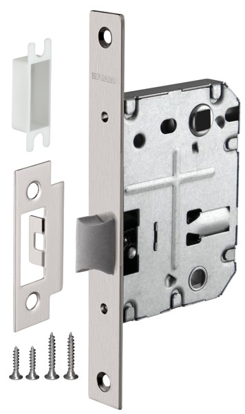 Защелка врезная сантехническая Fuaro (Фуаро) PLASTIC P72-50 SN мат. никель