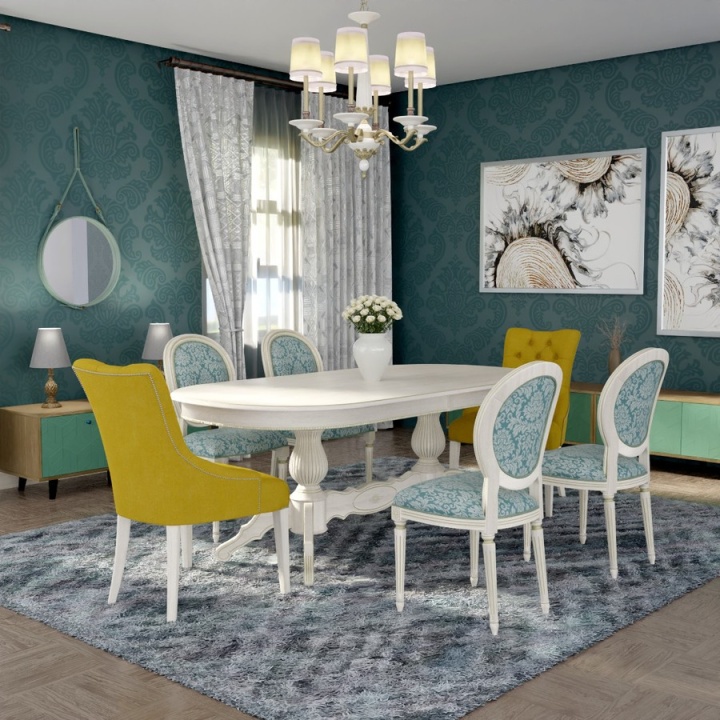 Обеденный стол «Рафаэль» (Патина) от фабрики AURORA HOME