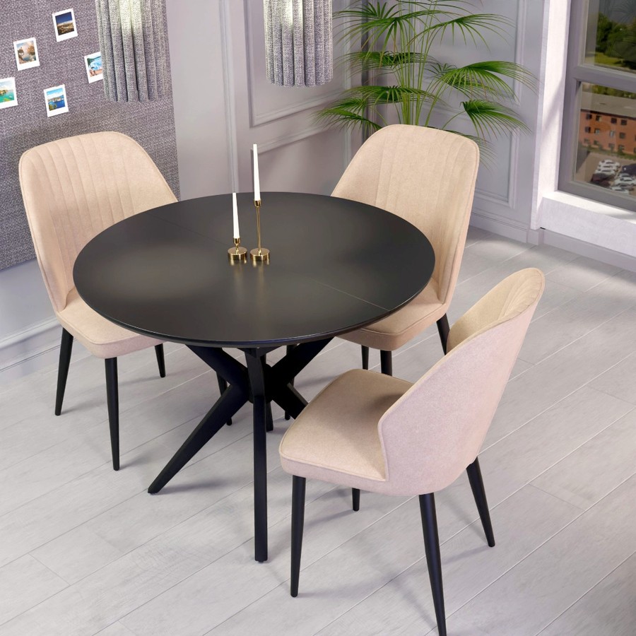 Обеденный стол «Сидней СВ» (Стекло Opti) от фабрики AURORA HOME