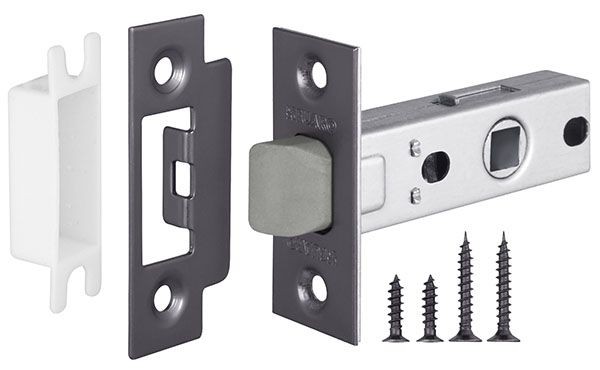 Защелка врезная Fuaro (Фуаро) PLASTIC P12-45-25 GR графит