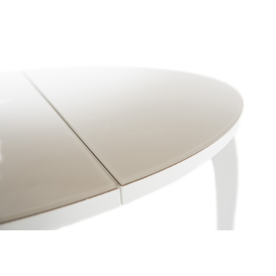 Обеденный стол «Ривьера Круг» (Стекло, опоры дерев.) от фабрики AURORA HOME