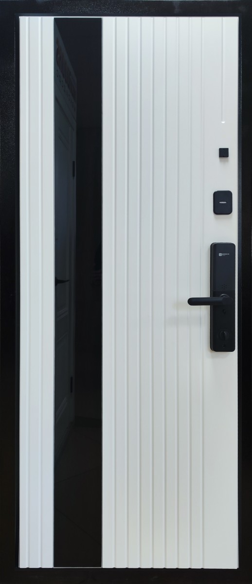 ДМ ГОЛЬФ-2 Дуб кантри темный - белый софт лакобель черная БИО Dircode S-10 Sciener