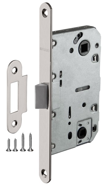 Защелка врезная Fuaro (Фуаро) PLASTIC P96WC-50 SN мат. никель