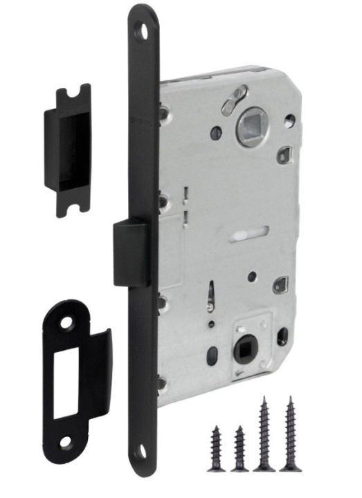 Защелка врезная Fuaro (Фуаро) PLASTIC P96WC-50 BL Черный