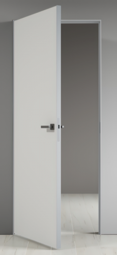 Invisible (прямого открывания) под отделку алюминиевая кромка с 2-х сторон