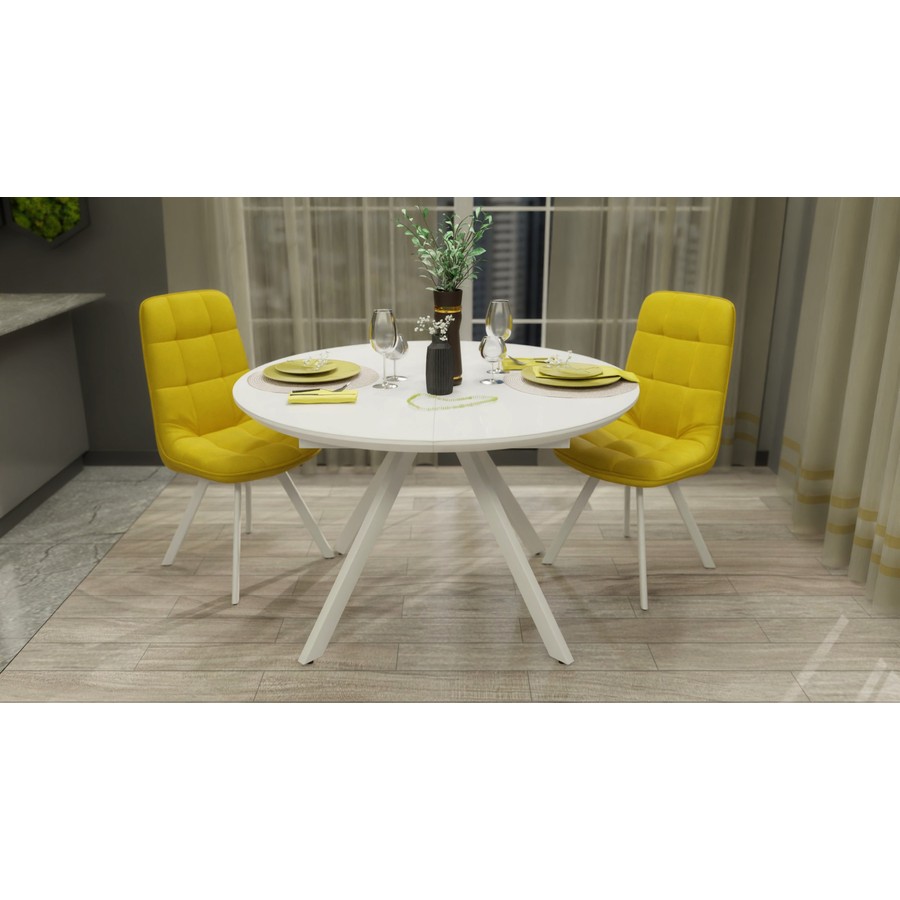 Обеденный стол «Лондон» (Стекло Opti, исп. 1) от фабрики AURORA HOME