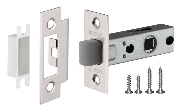 Защелка врезная Fuaro (Фуаро) PLASTIC P12-45-25 SN Матовый Никель