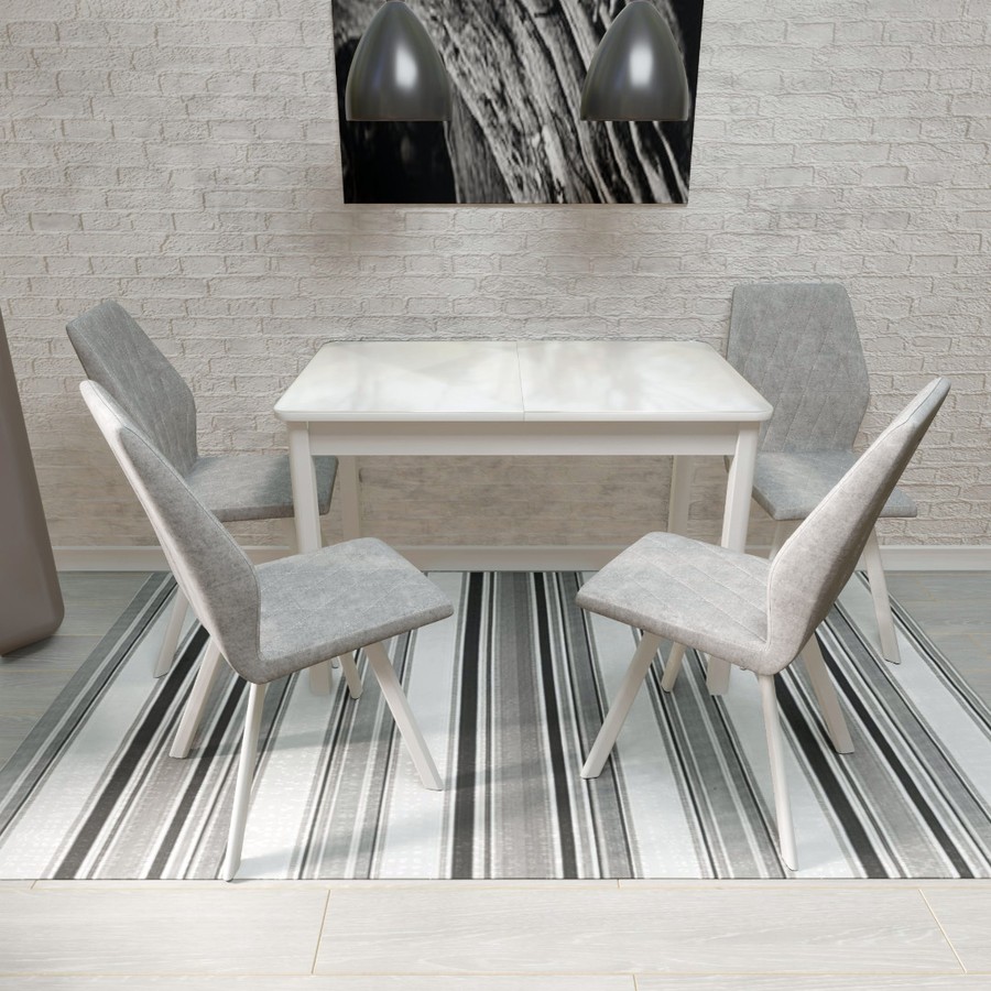 Обеденный стол «Гамбург» (Стекло, исп. 1, опоры метал.) от фабрики AURORA HOME