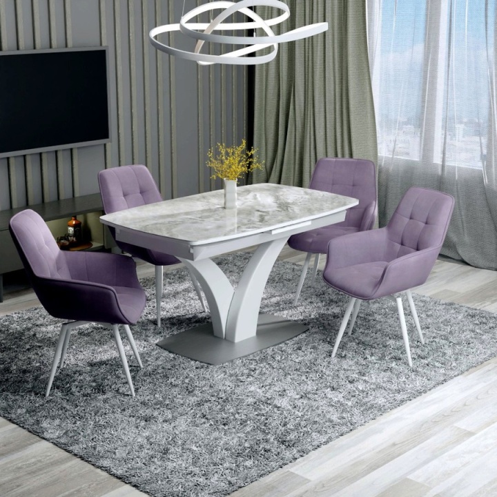 Обеденный стол «Нотр-Дам MODERNE» (Стекло Opti mate) от фабрики AURORA HOME