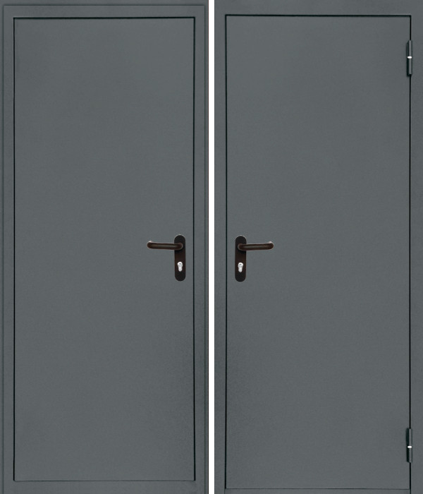 ПП Дверь EI60 RAL 7011 Тёмно-серая ( однопольная )